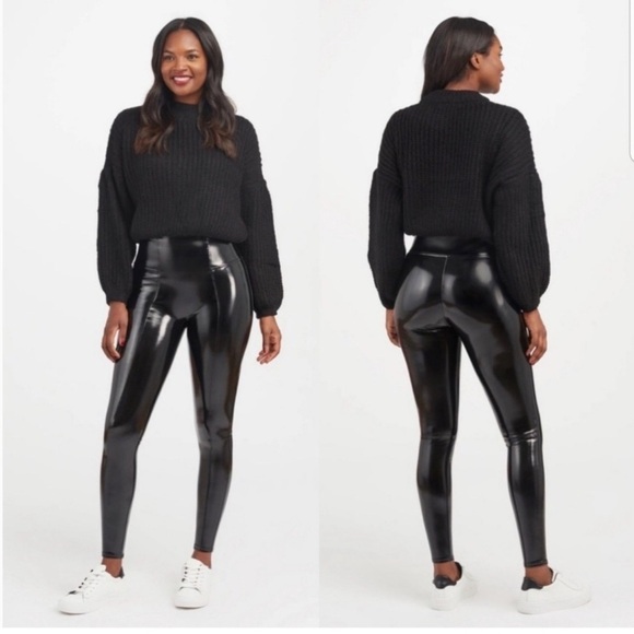 Spanx Faux Patent Leather Leggings - Picture 3 of 16